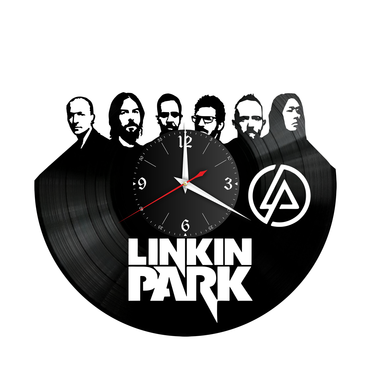 Часы настенные "группа Linkin Park" из винила, №3 VW-10111