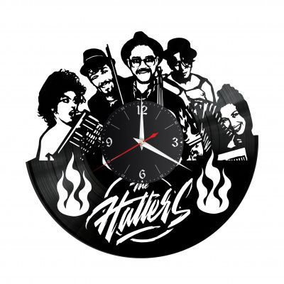 Часы настенные "Группа The Hatters" из винила, №1