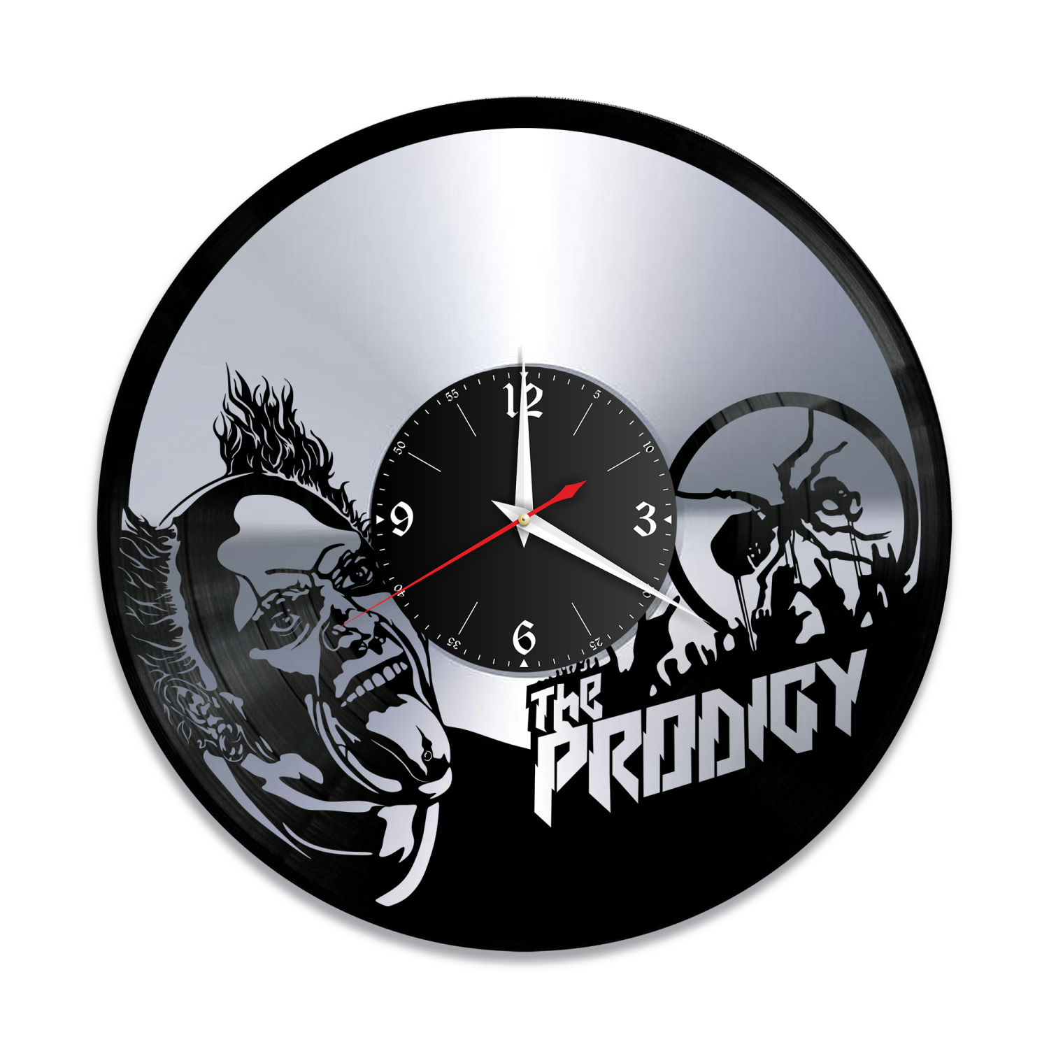 Часы настенные "группа The Prodigy, серебро" из винила, №2 VW-10228-2