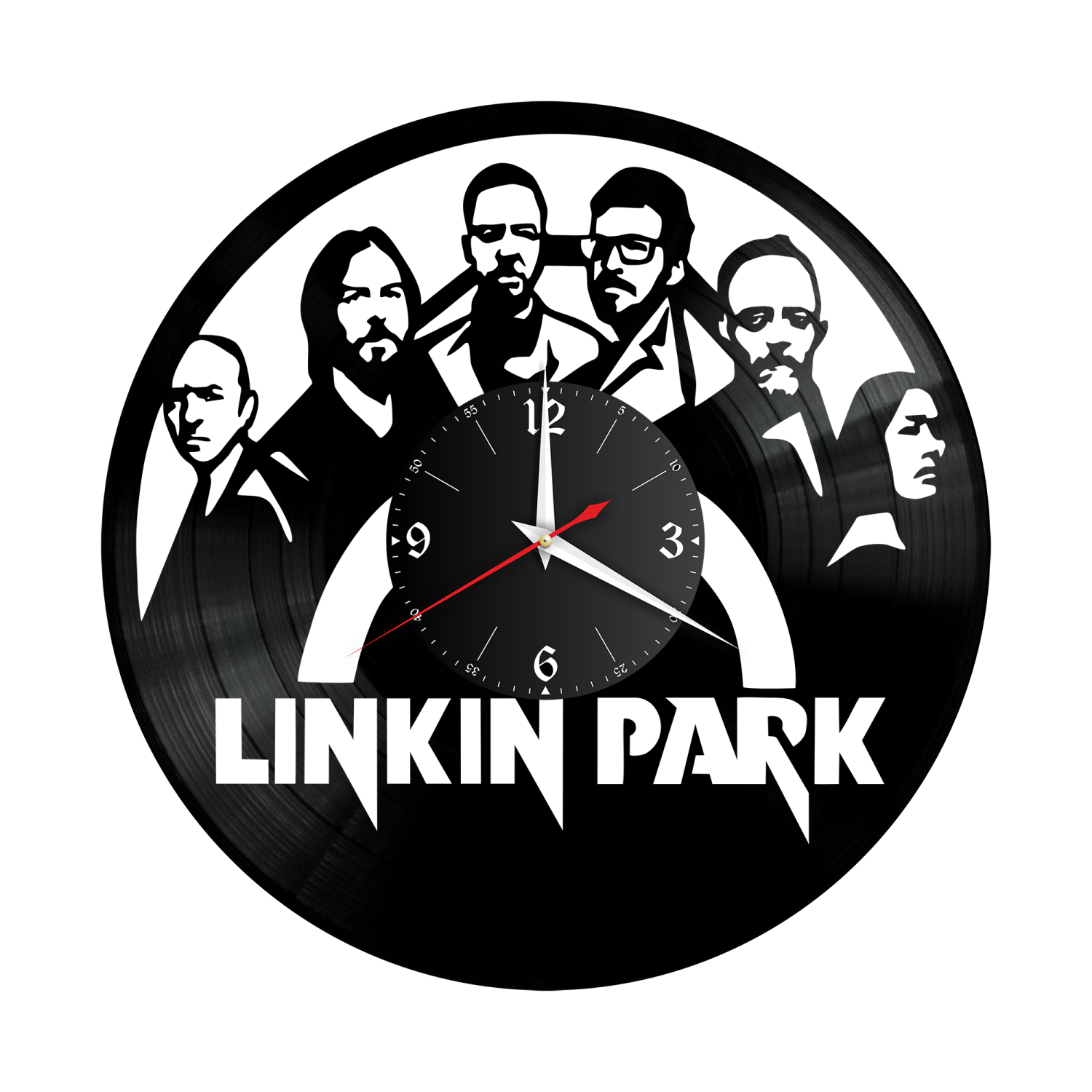Часы настенные "группа Linkin Park" из винила, №4 VW-10112