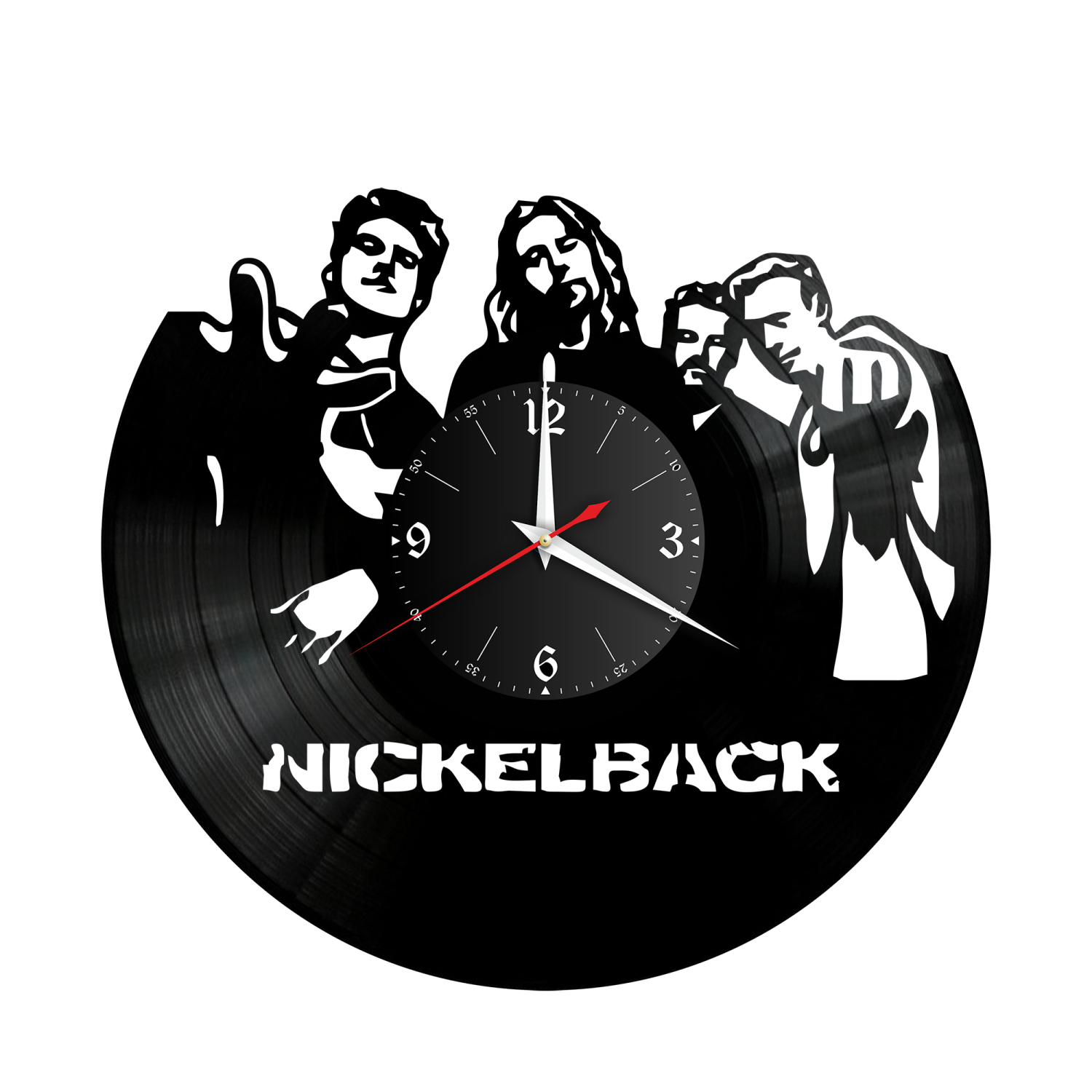 Часы настенные "группа Nickelback" из винила, №1 VW-10125