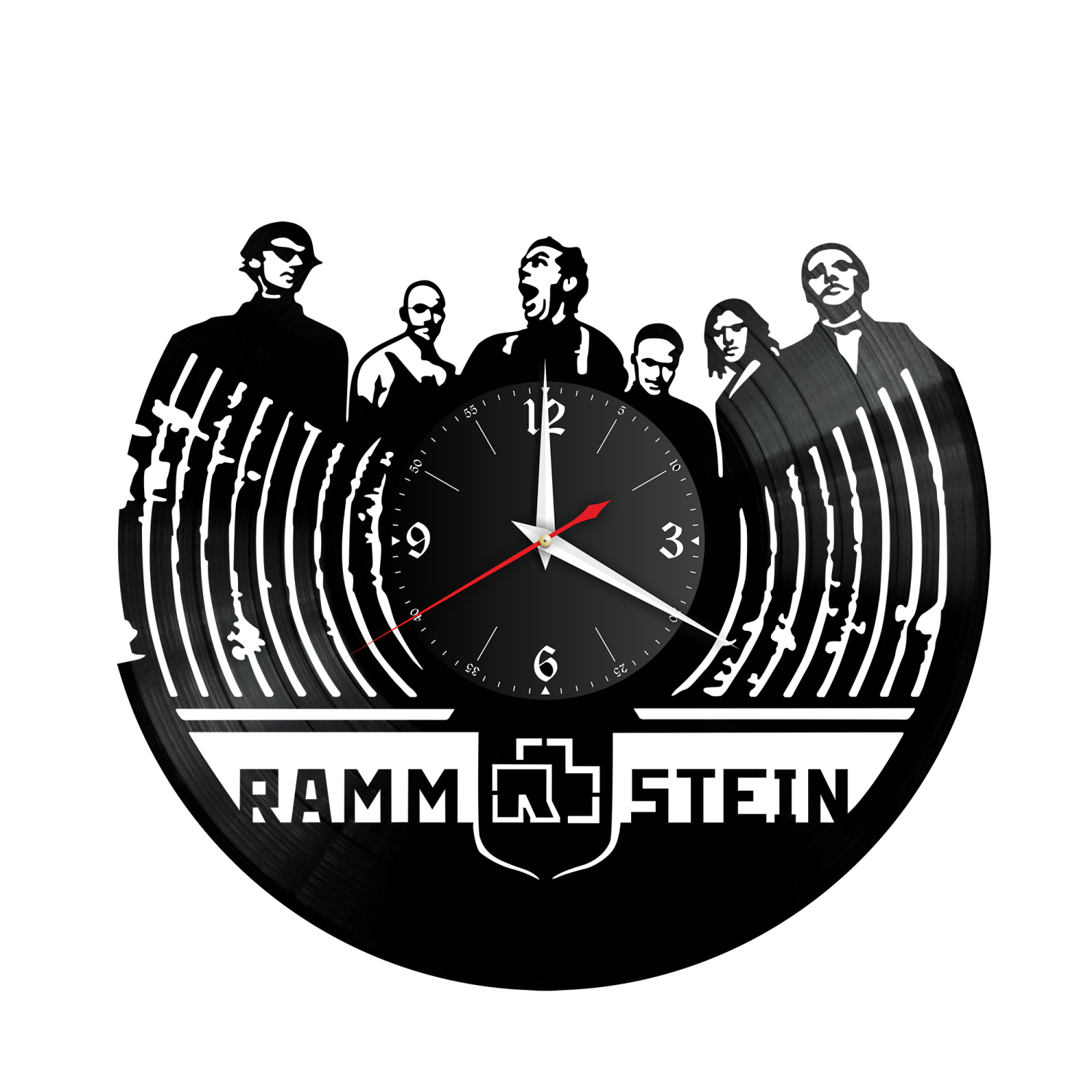 Часы настенные "группа Rammstein" из винила, №4 VW-10148
