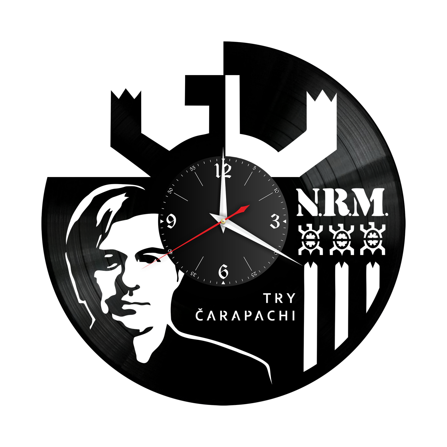 Часы настенные "группа N.R.M." из винила, №1 VW-10269