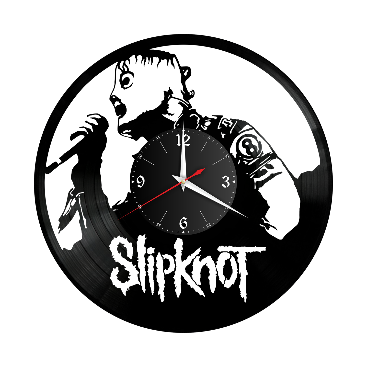 Часы настенные "группа Slipknot" из винила, №3 VW-10164