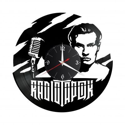 Часы настенные "Радио Тапок" из винила, №1