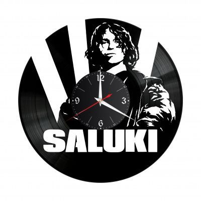 Часы настенные "Группа Saluki" из винила, №1