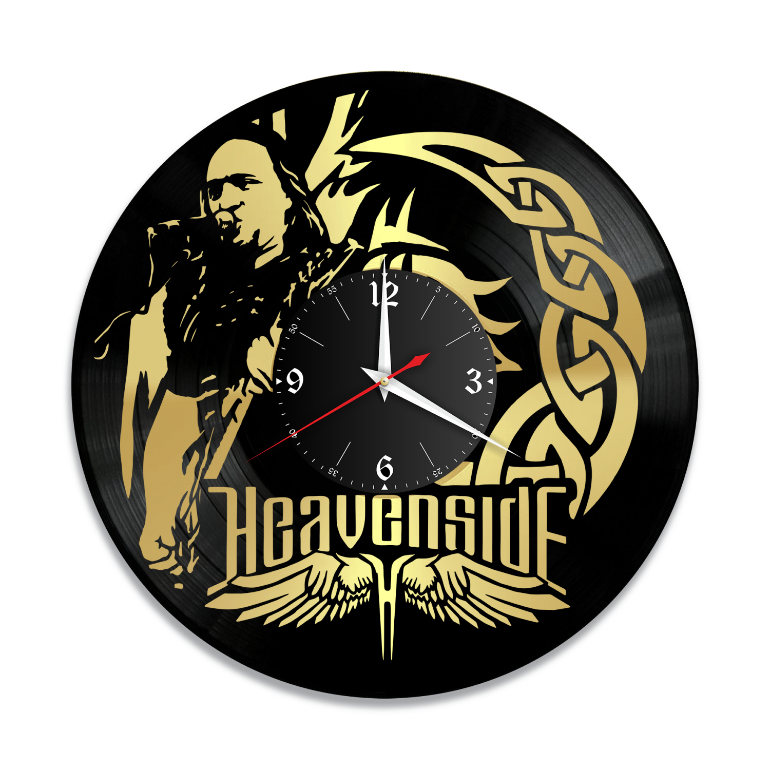 Часы настенные "группа Heavenside, золото" из винила, №1 VW-10016-1