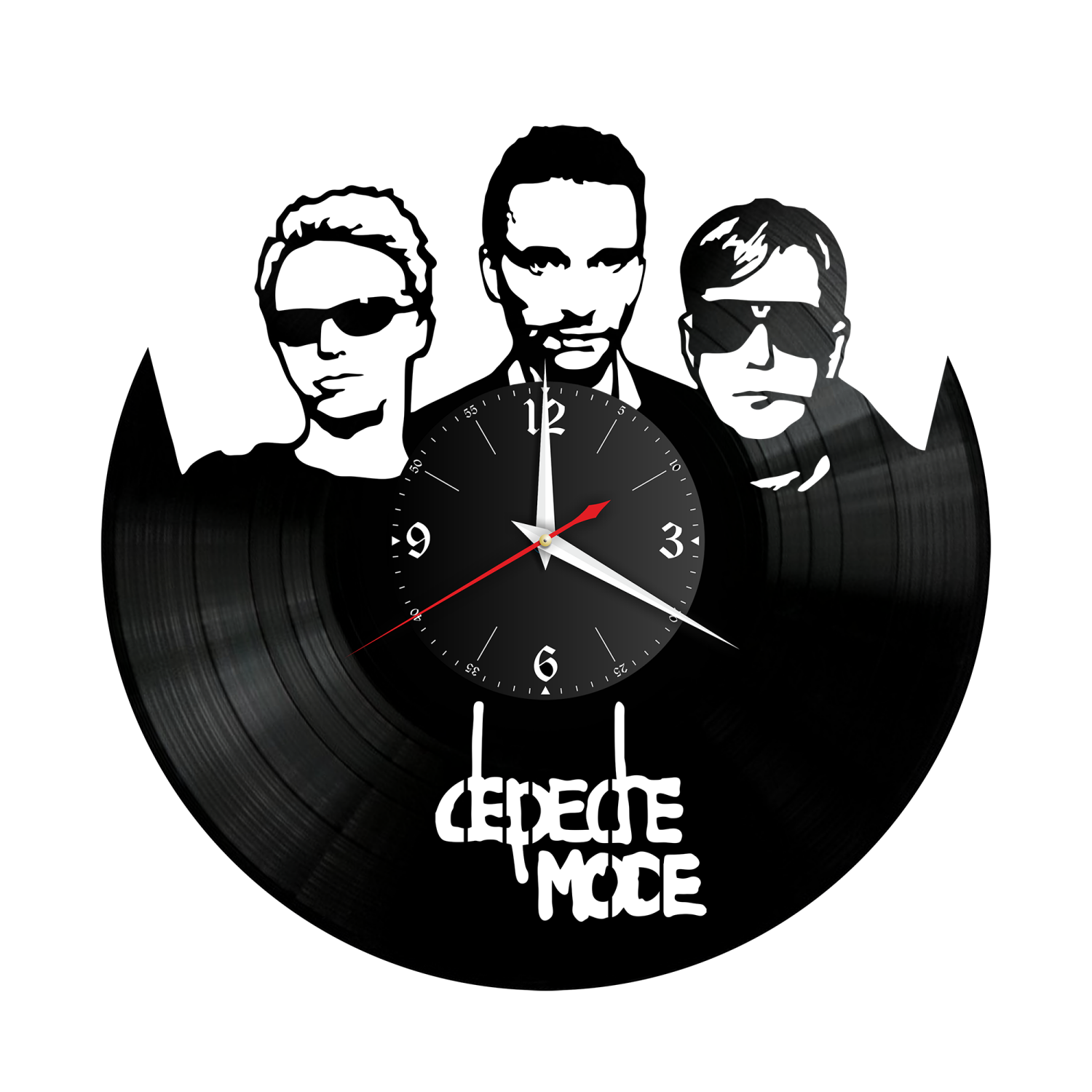 Часы настенные "группа Depeche Mode" из винила, №2 VW-10092