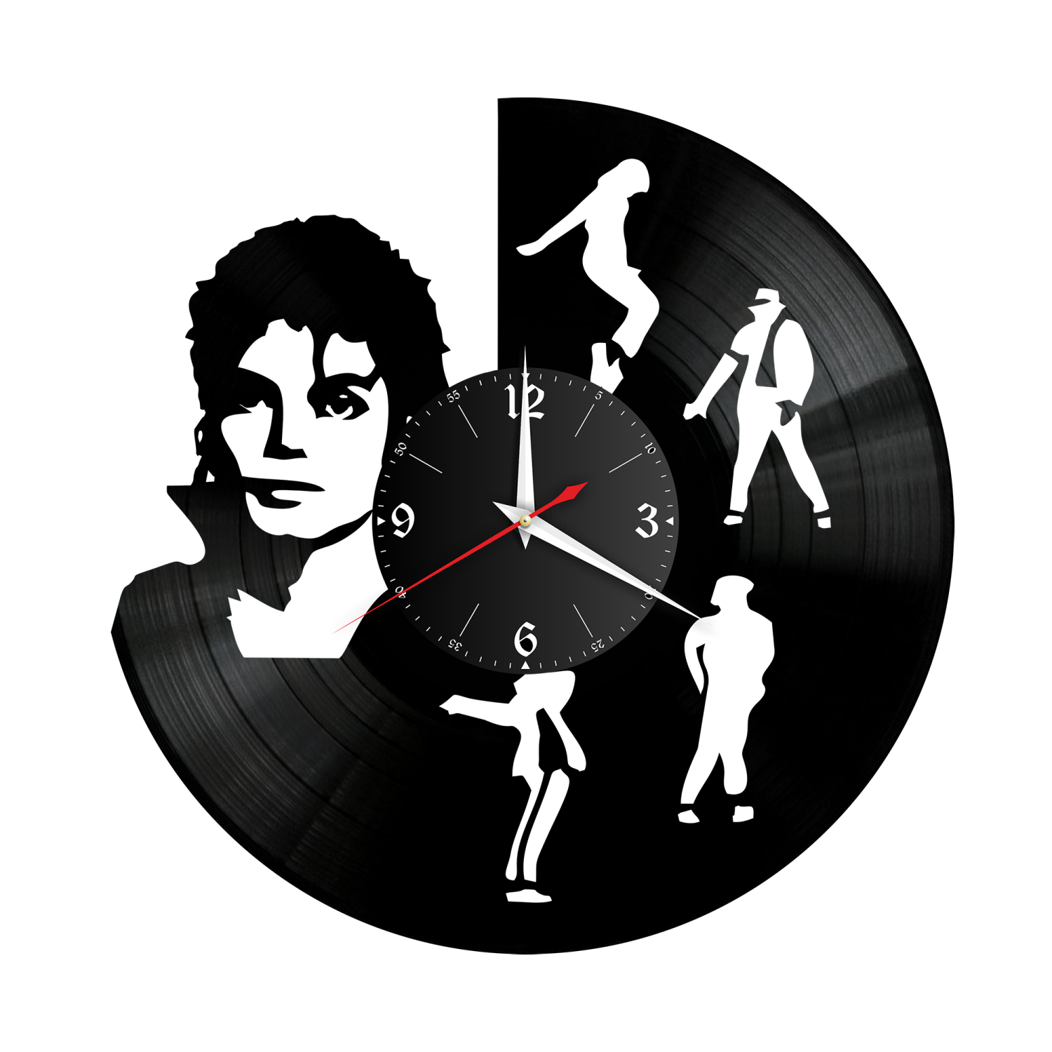 Часы настенные "Майкл Джексон" из винила, №2 VW-10235