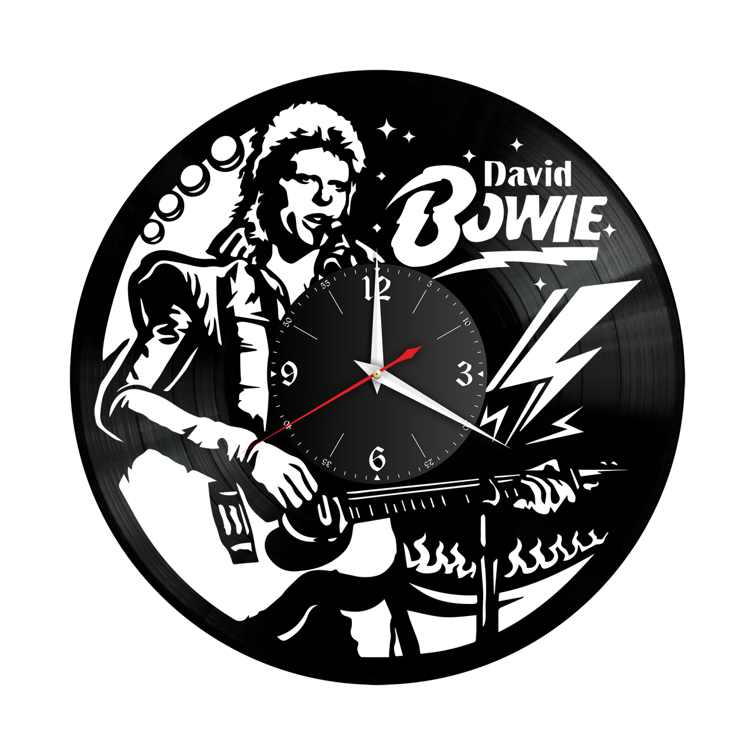 Часы настенные "David Bowie (Дэвид Боуи)" из винила, №1 VW-10088