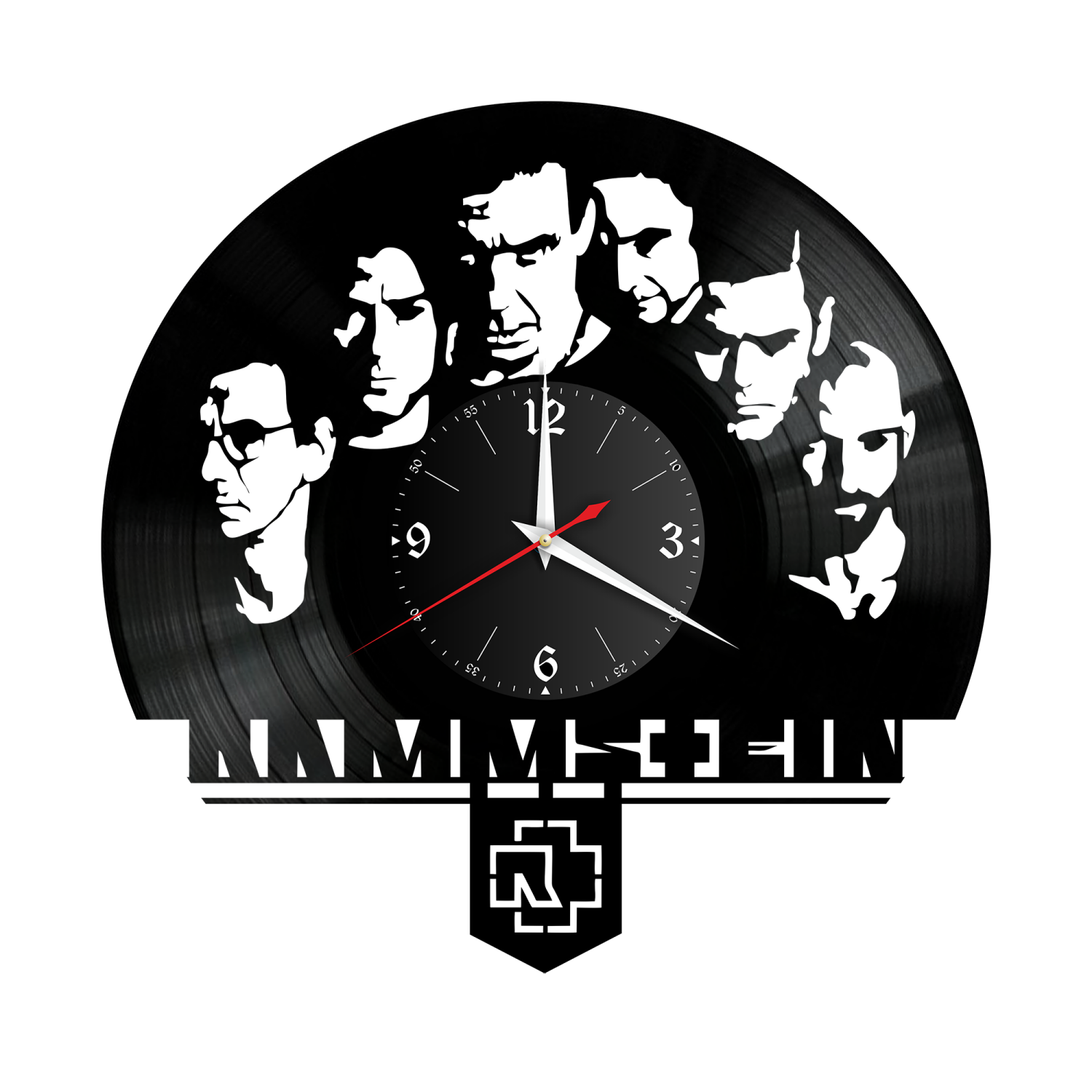 Часы настенные "группа Rammstein" из винила, №1 VW-10145