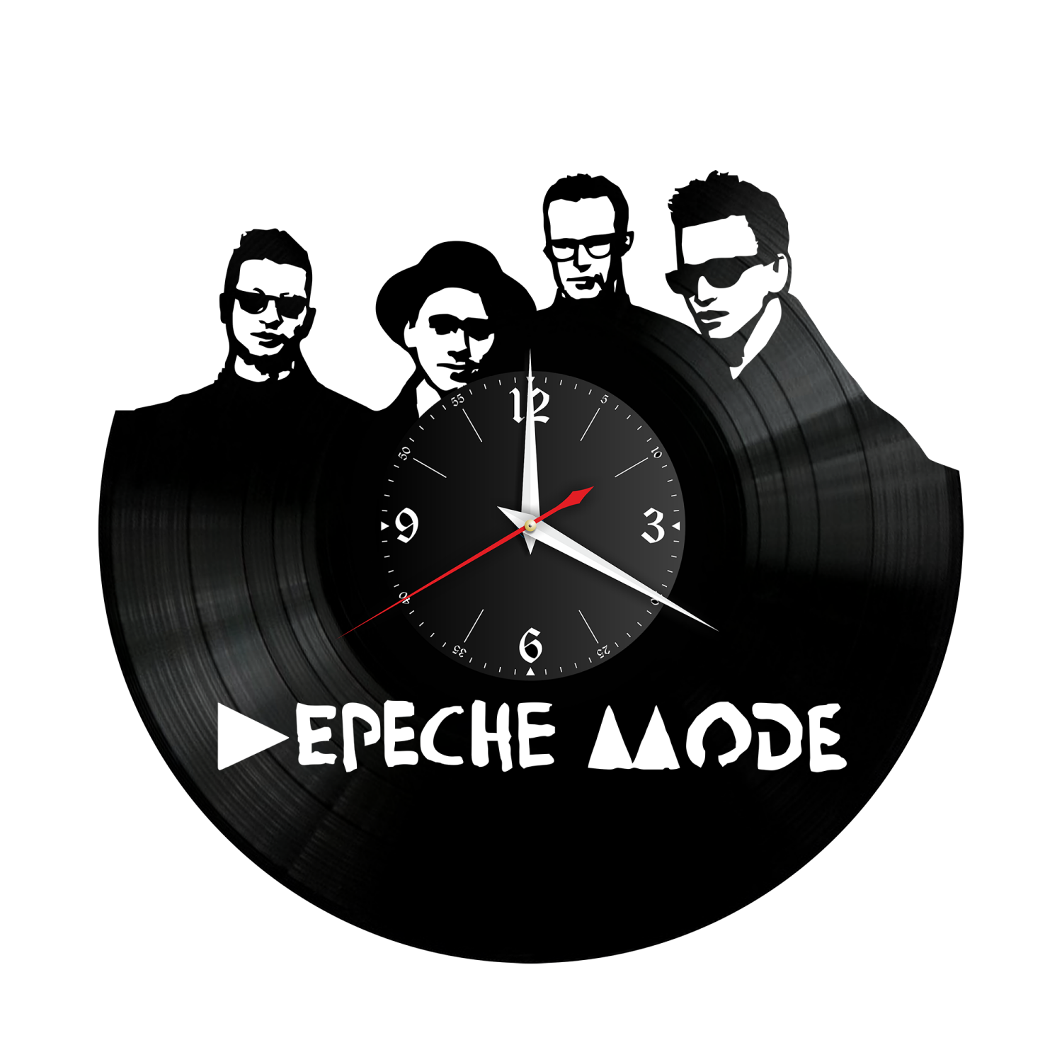 Часы настенные "группа Depeche Mode" из винила, №4 VW-10094