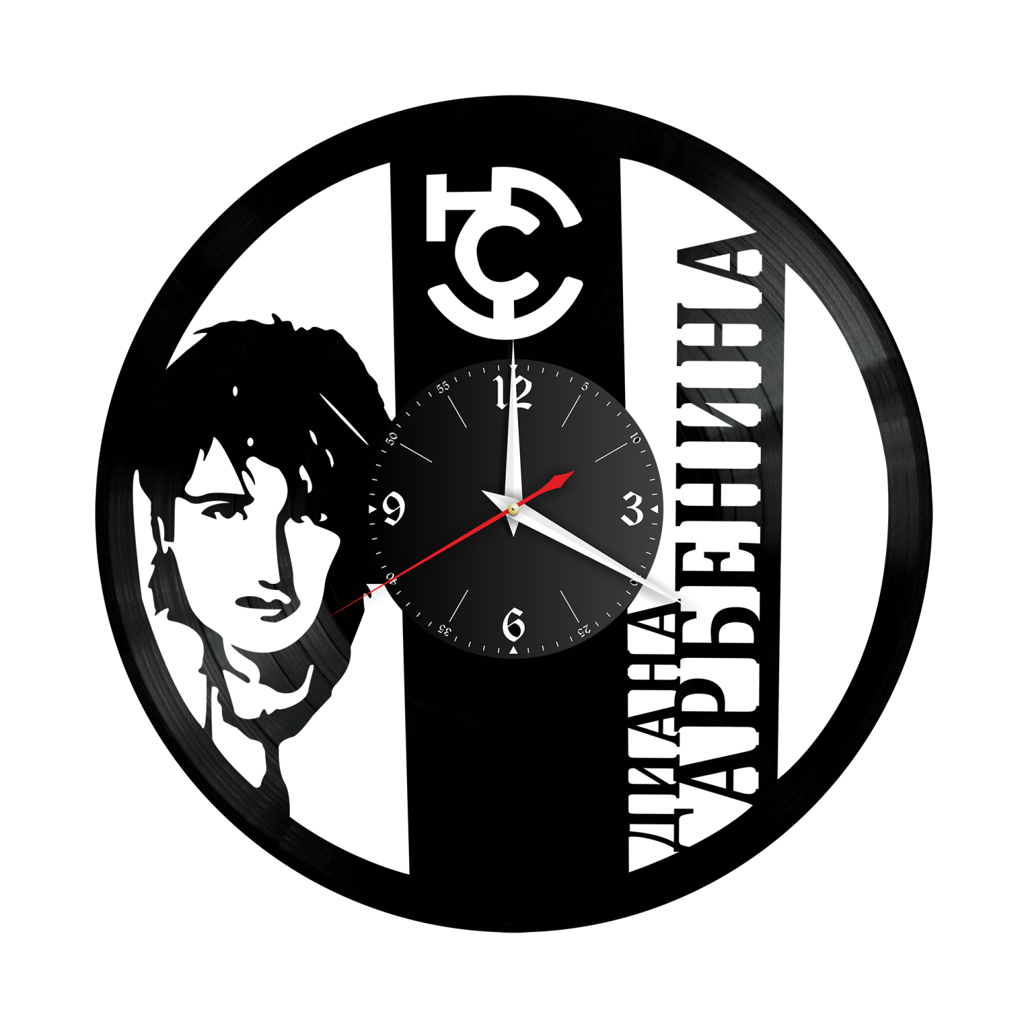 Часы настенные "Ночные Снайперы" из винила, №2 VW-10059