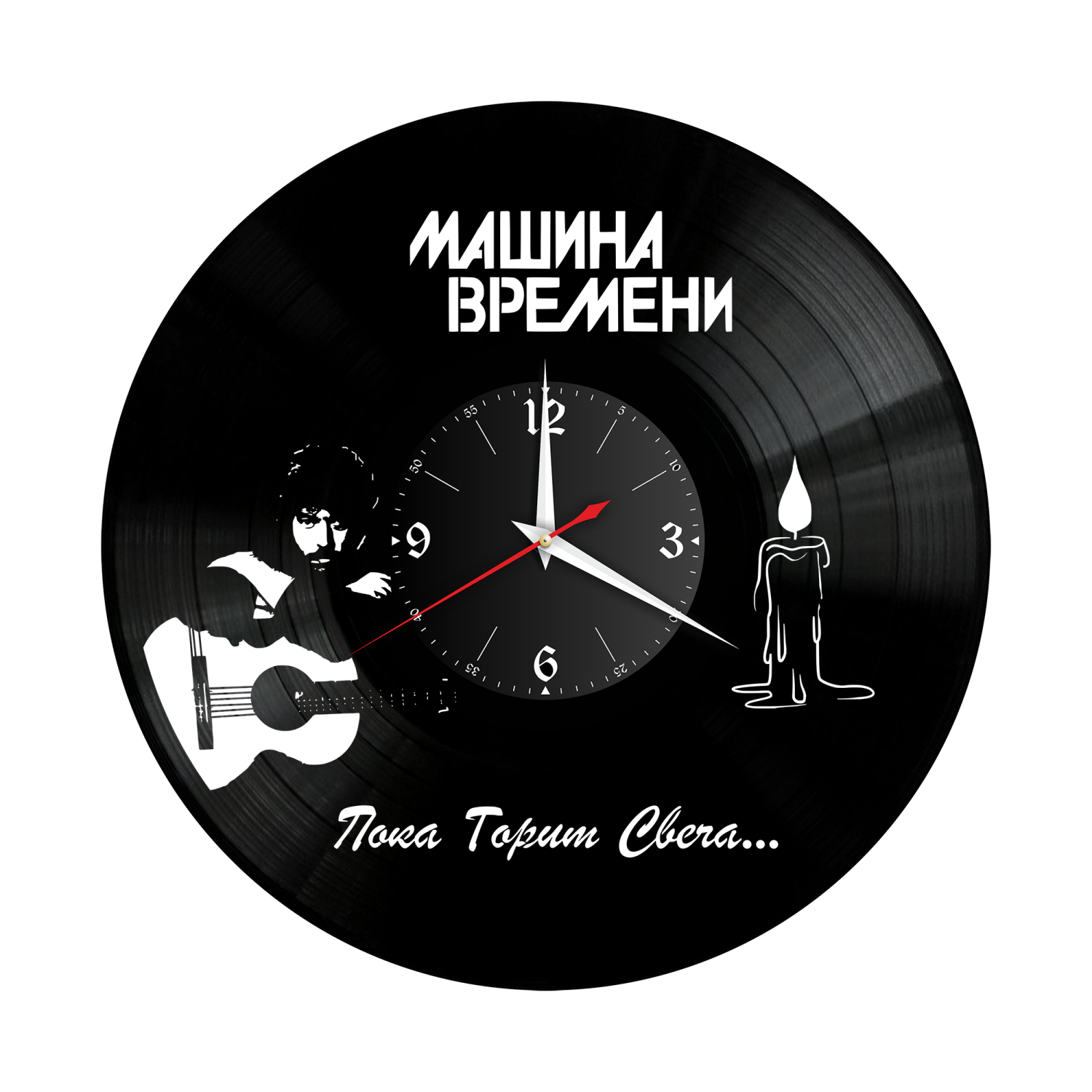 Часы настенные "Машина Времени" из винила, №1 VW-10053