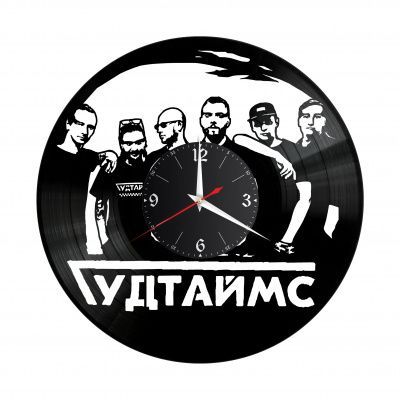 Часы настенные "Группа Гудтаймс" из винила, №1