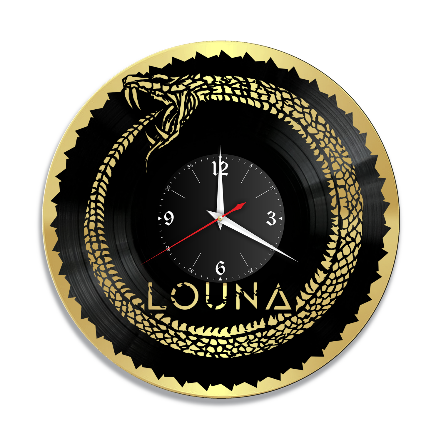 Часы настенные "группа Louna, золото" из винила, №2 VW-10819-1