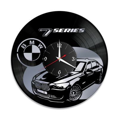 Часы настенные "BMW X7, серебро" из винила, №3