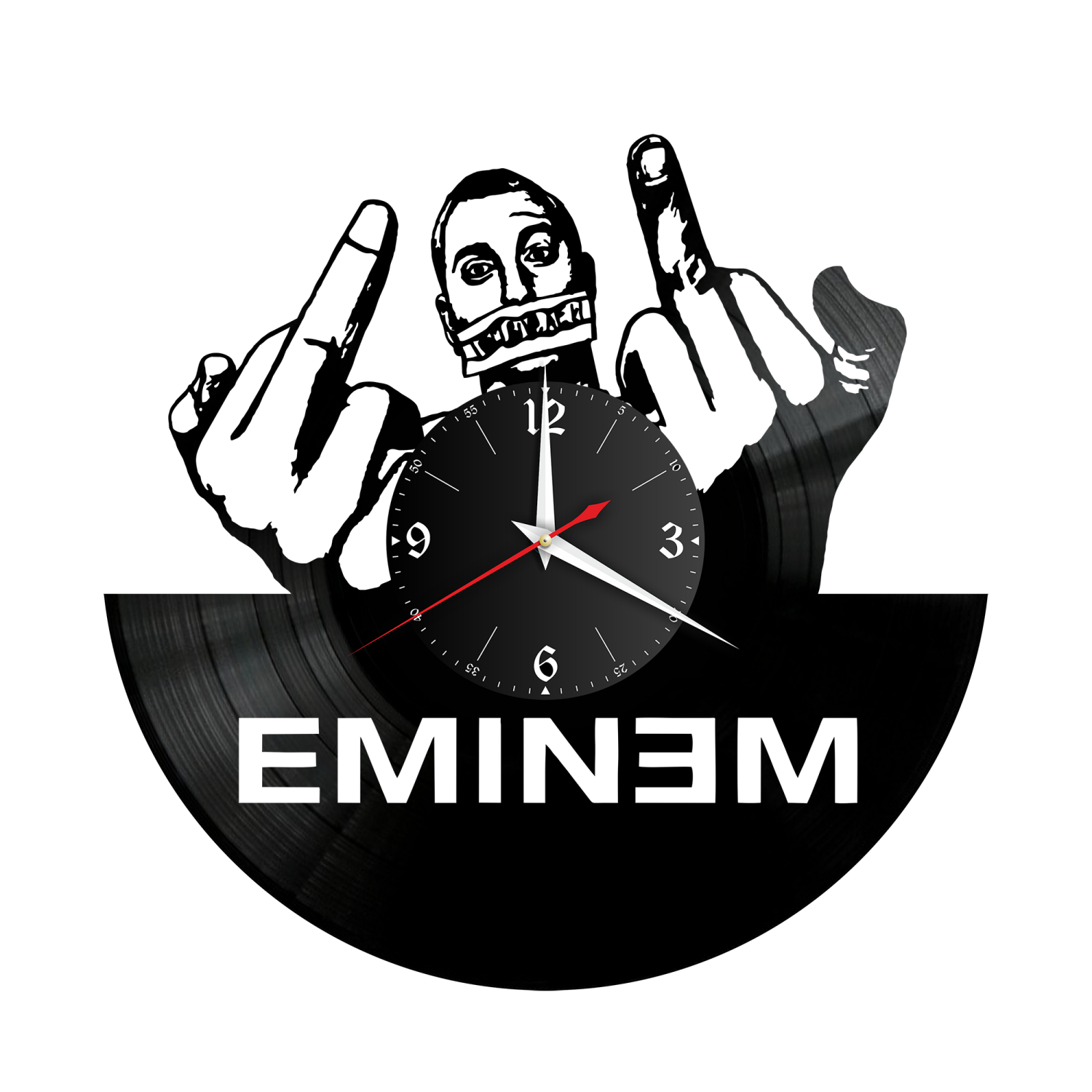Часы настенные "Eminem" из винила, №1 VW-10281