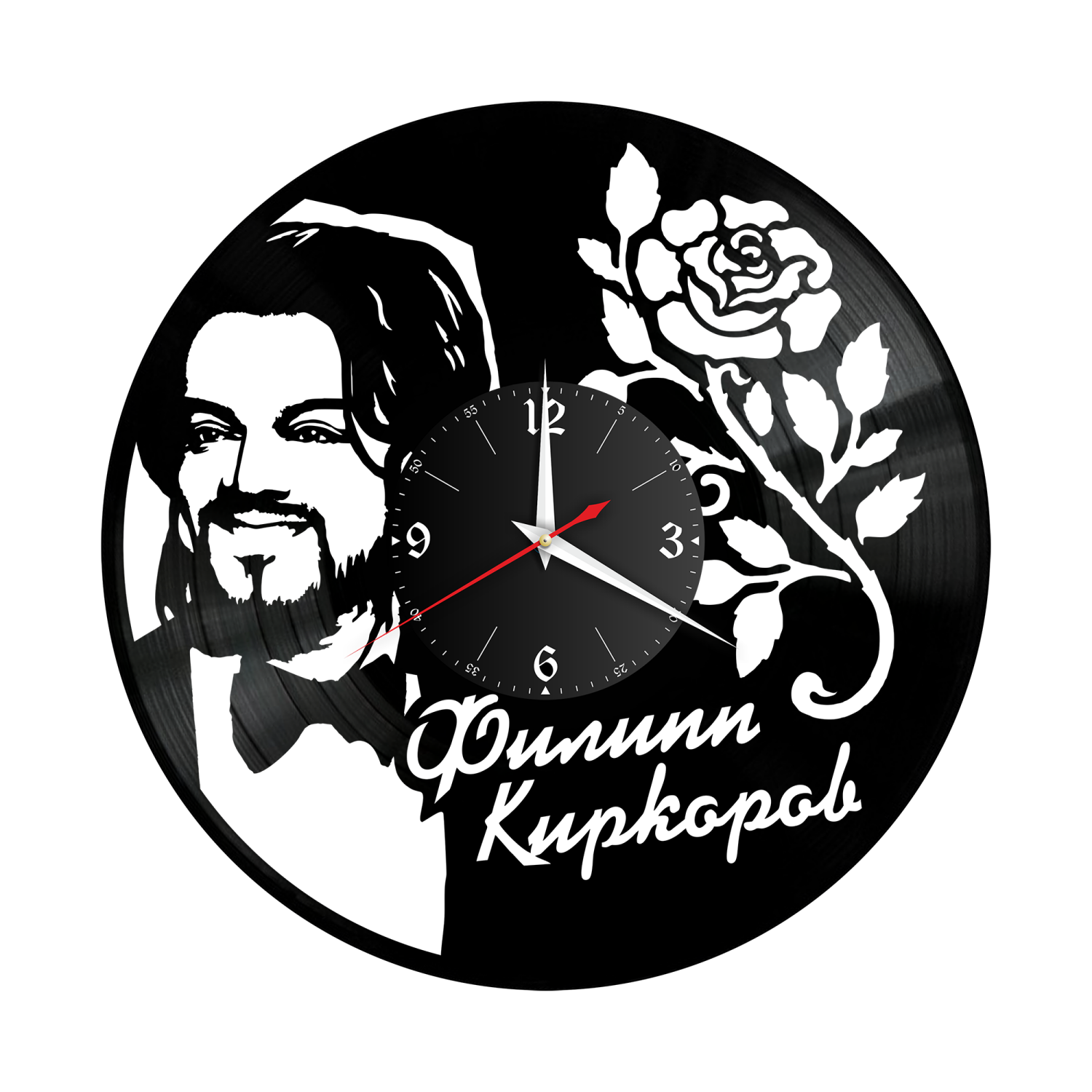 Часы настенные "Филипп Киркоров" из винила, №1 VW-10217