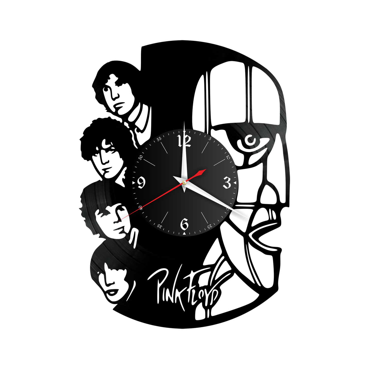 Часы настенные "группа Pink Floyd" из винила, №2 VW-10134