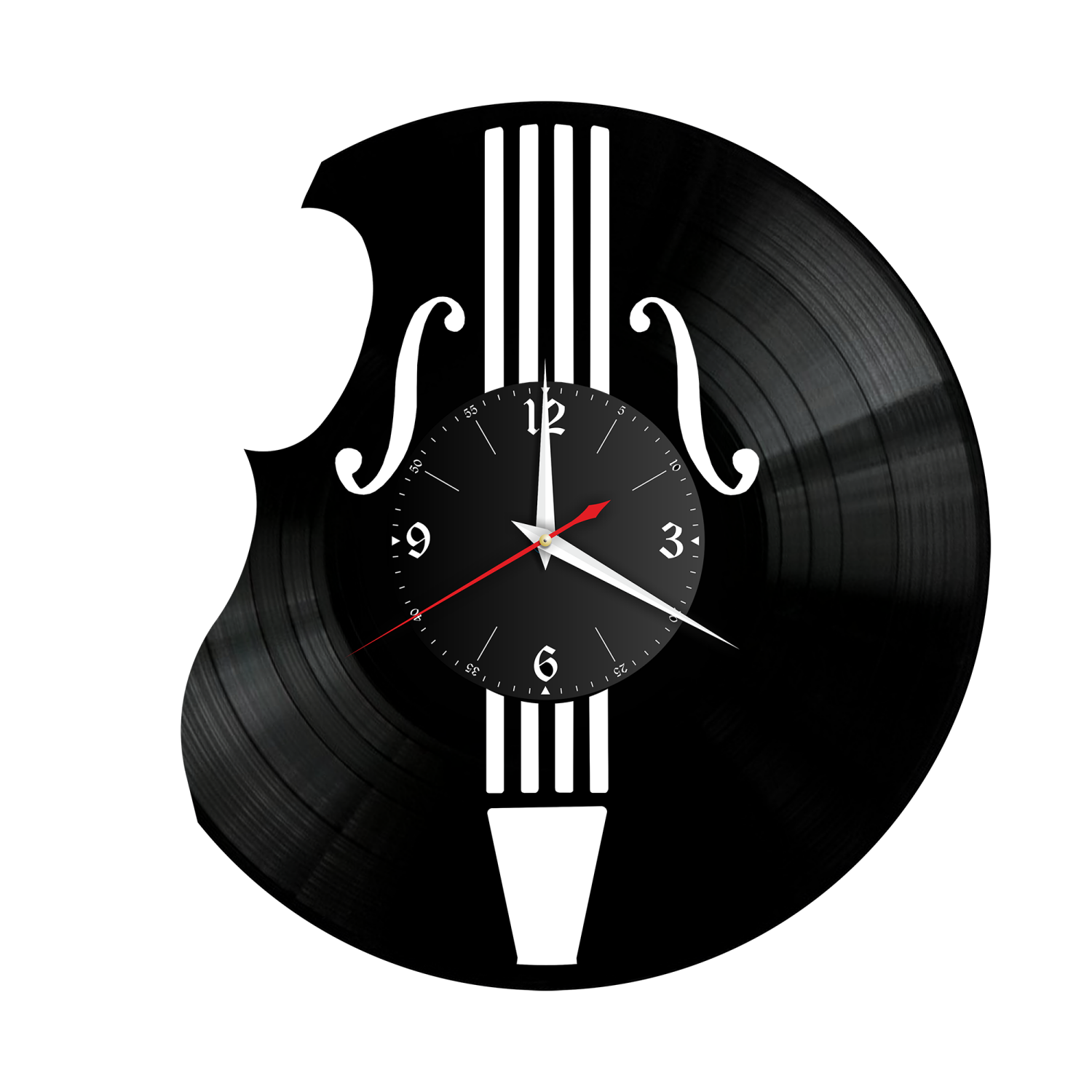 Часы настенные "Музыка (Виолончель)" из винила, №26 VW-10942
