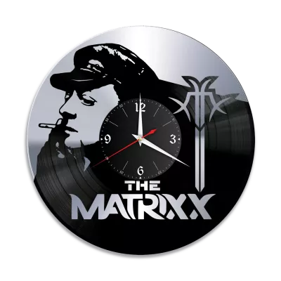 Часы настенные "группа The Matrixx, серебро" из винила, №2