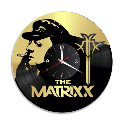 Часы настенные "группа The Matrixx, золото" из винила, №2