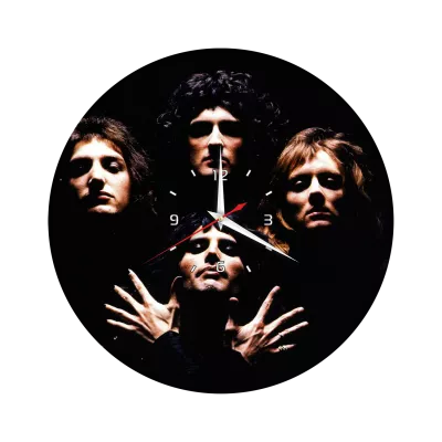 Часы настенные "группа Queen" из винила, №2, с принтом