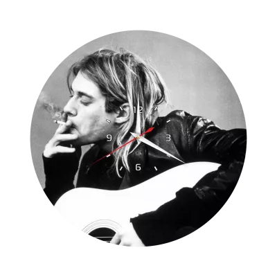 Часы настенные "группа Nirvana" из винила, №1, с принтом